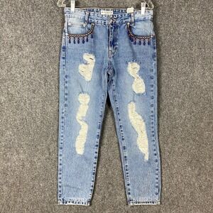 Pull & Bear‎ Jeans Women's Size 26 Cigarette Low Waist Denim 100% Cotton